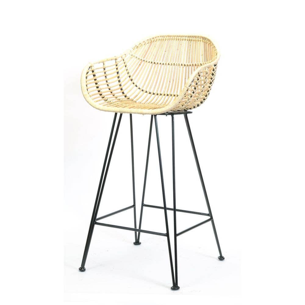 COLETTE RATTAN COUNTER STOOL