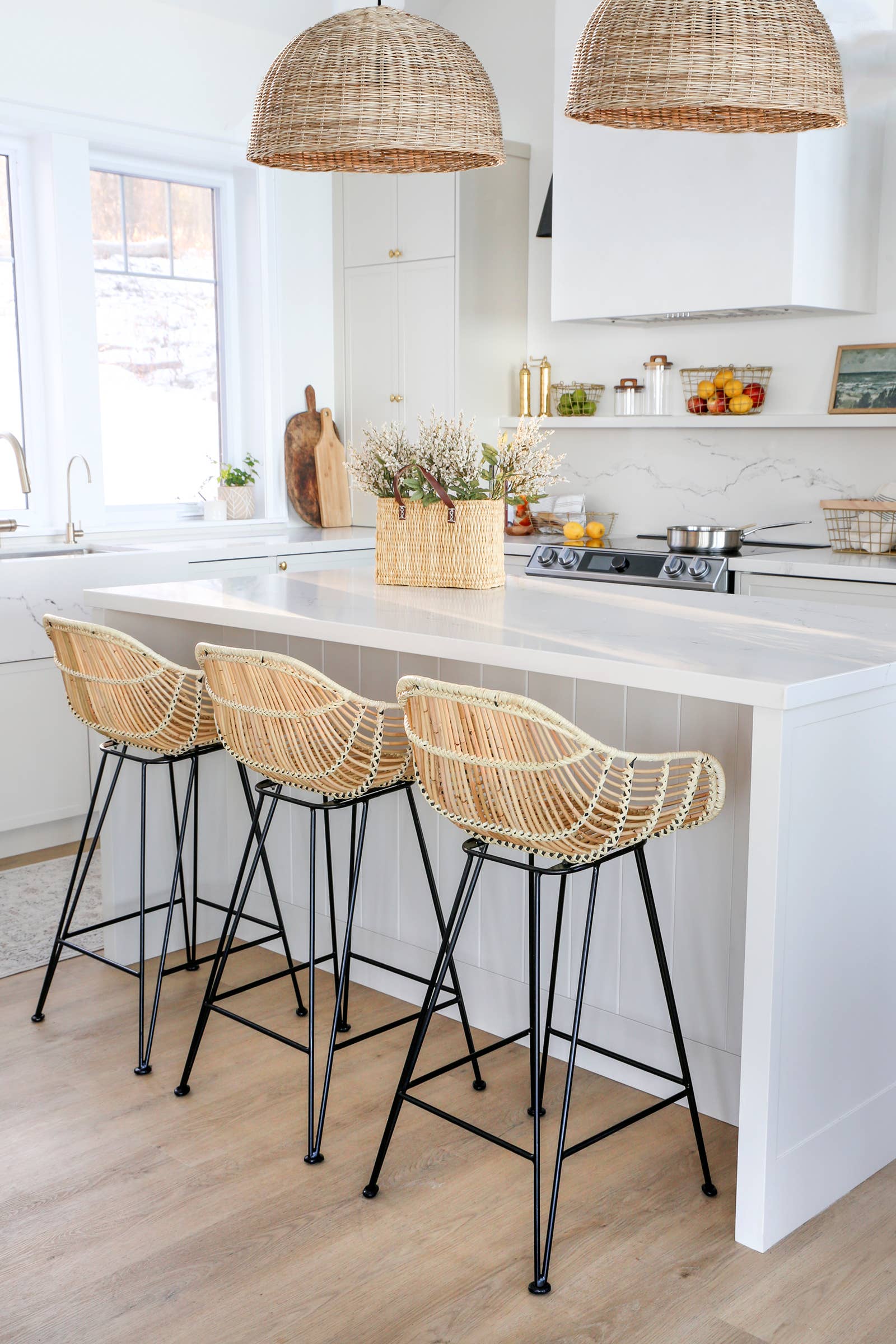 COLETTE RATTAN COUNTER STOOL