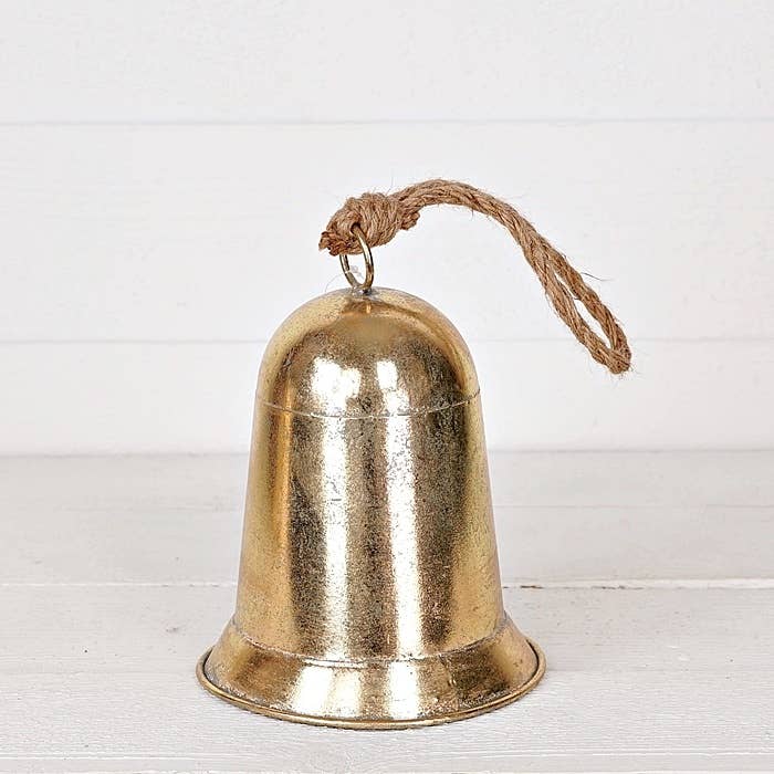 M30870- Metal Bell w.Loop-Brushed Gold