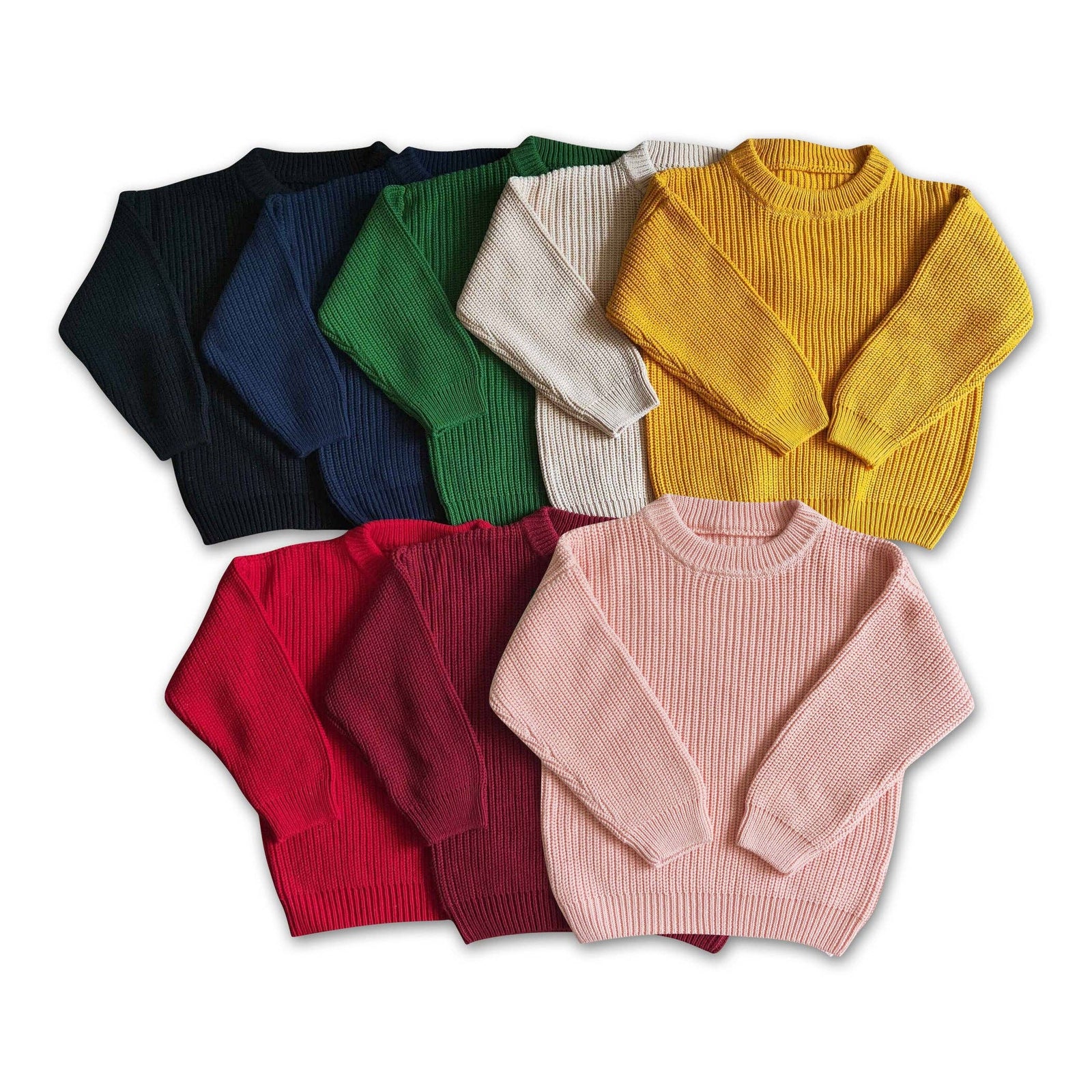 Colorful cotton winter sweaters: 12-18M / Beige