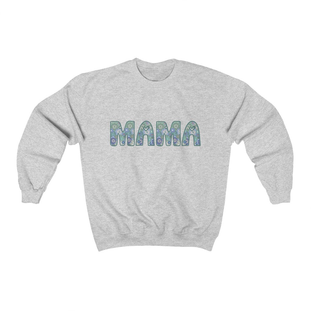 Mama Blue Crewneck Sweatshirt