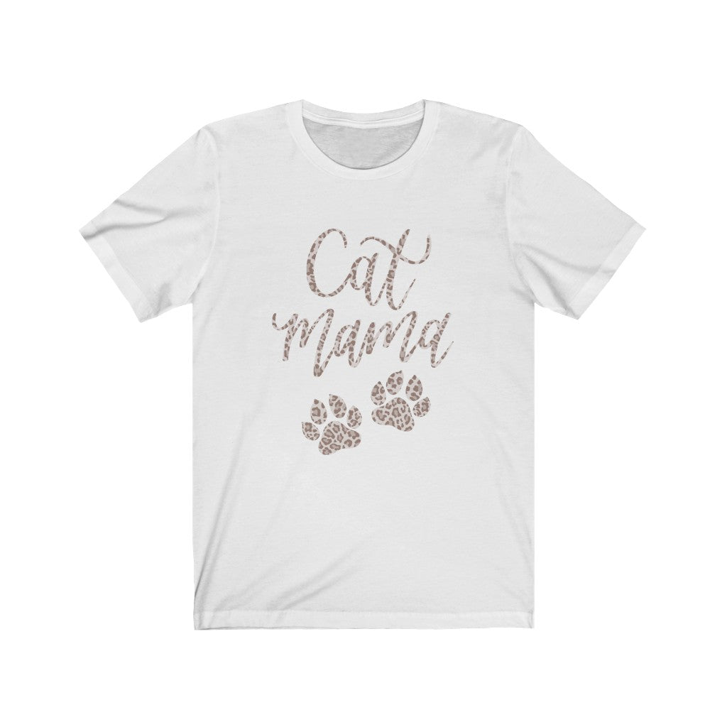 Leopard Cat Mama Short Sleeve Tee
