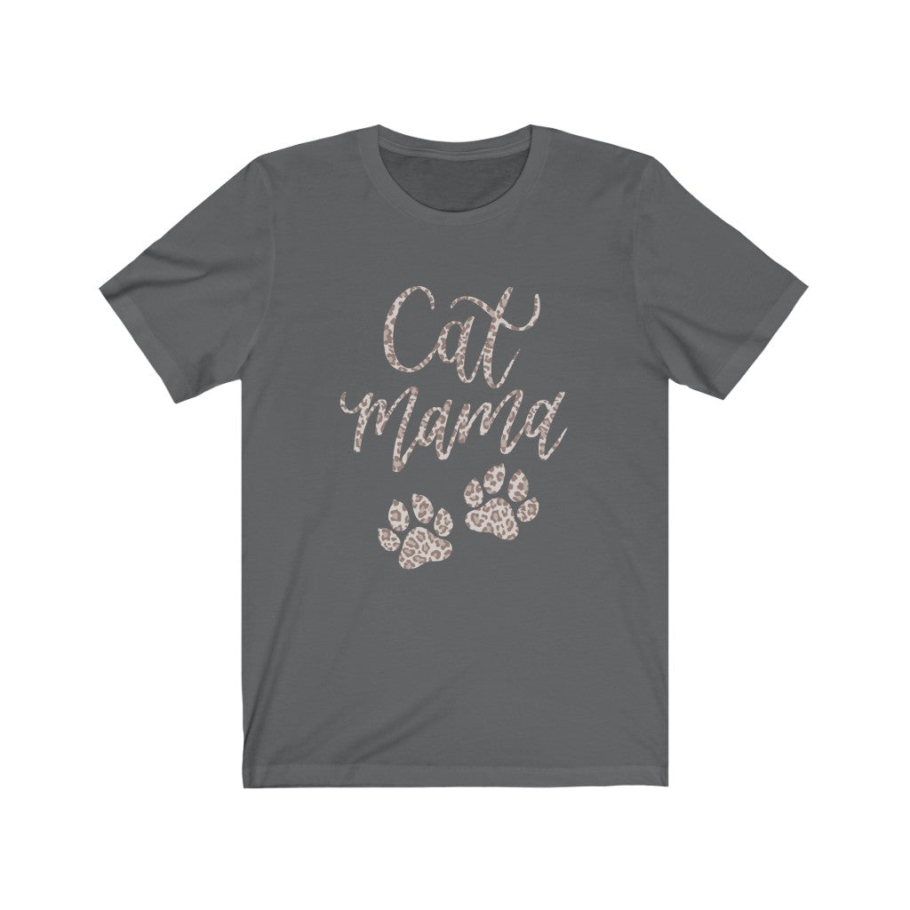 Leopard Cat Mama Short Sleeve Tee