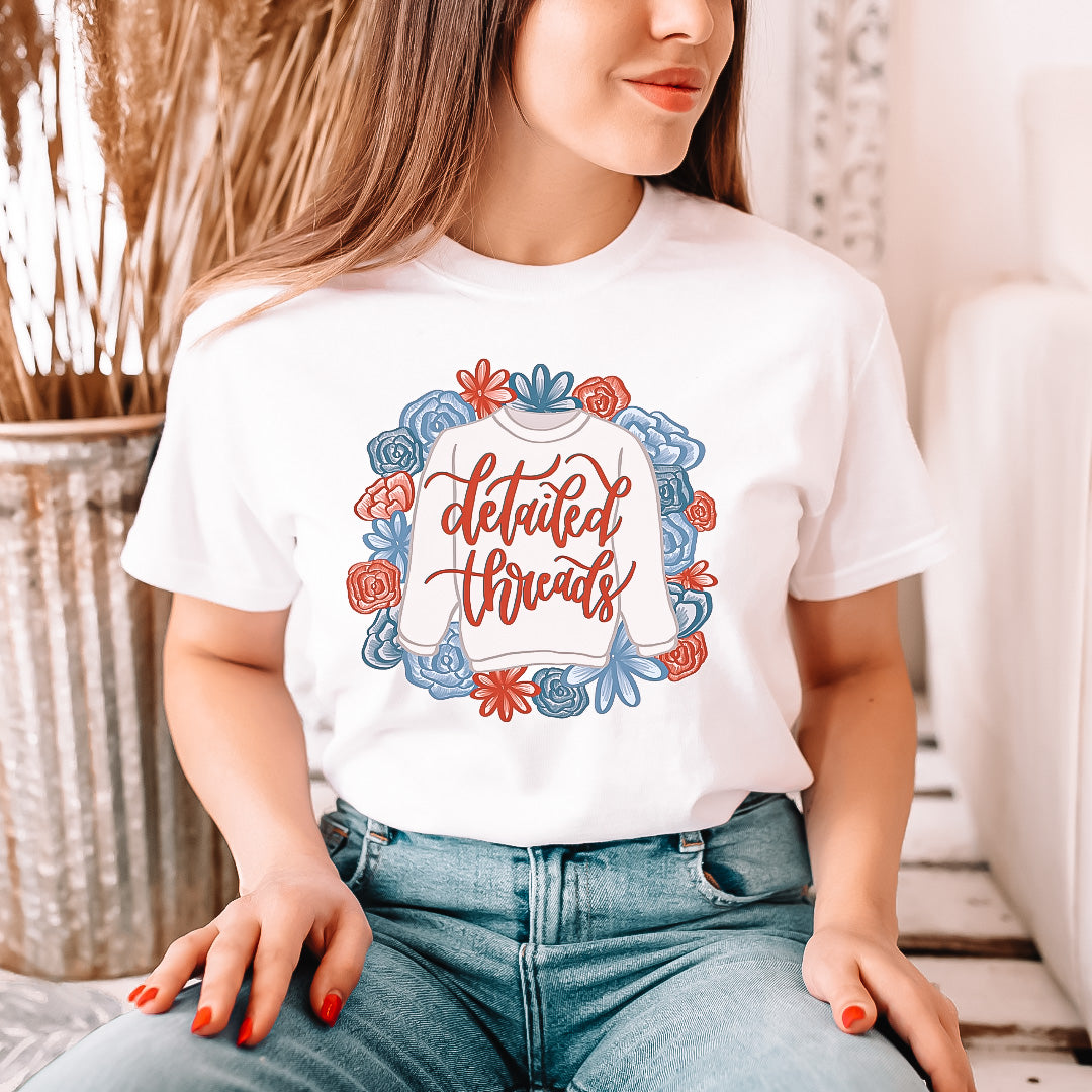 Detailed Threads Summer Logo Tee