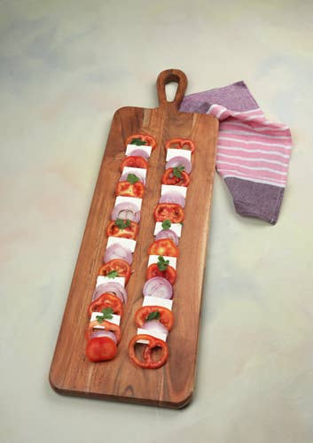 Acacia Wood Cutting Board with Handle