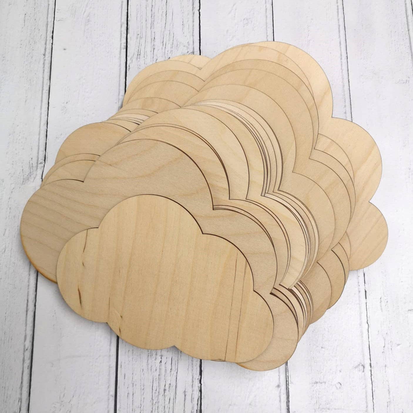 Wooden Cloud Shape