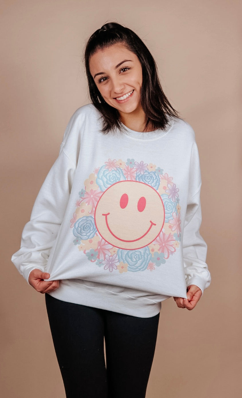Smile & Bloom Crewneck Sweatshirt
