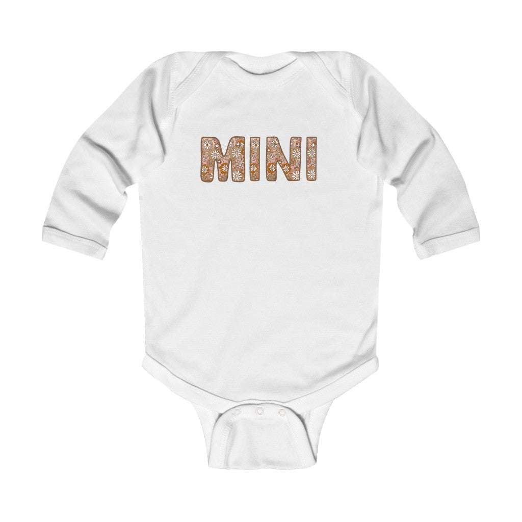 Mini Natural Long Sleeve Bodysuit