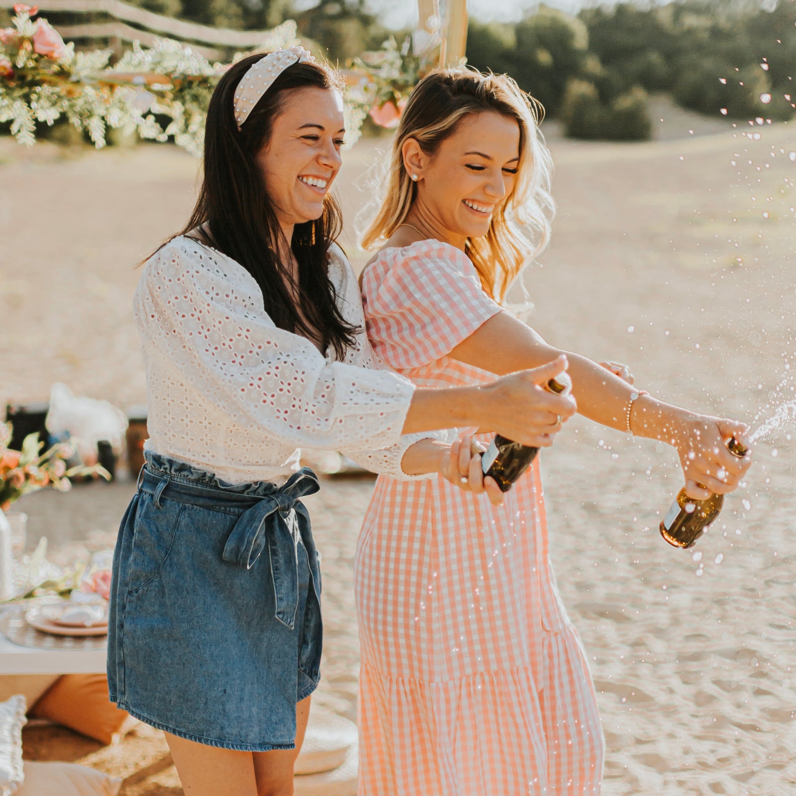 Cruel Summer Denim Wrap Skort