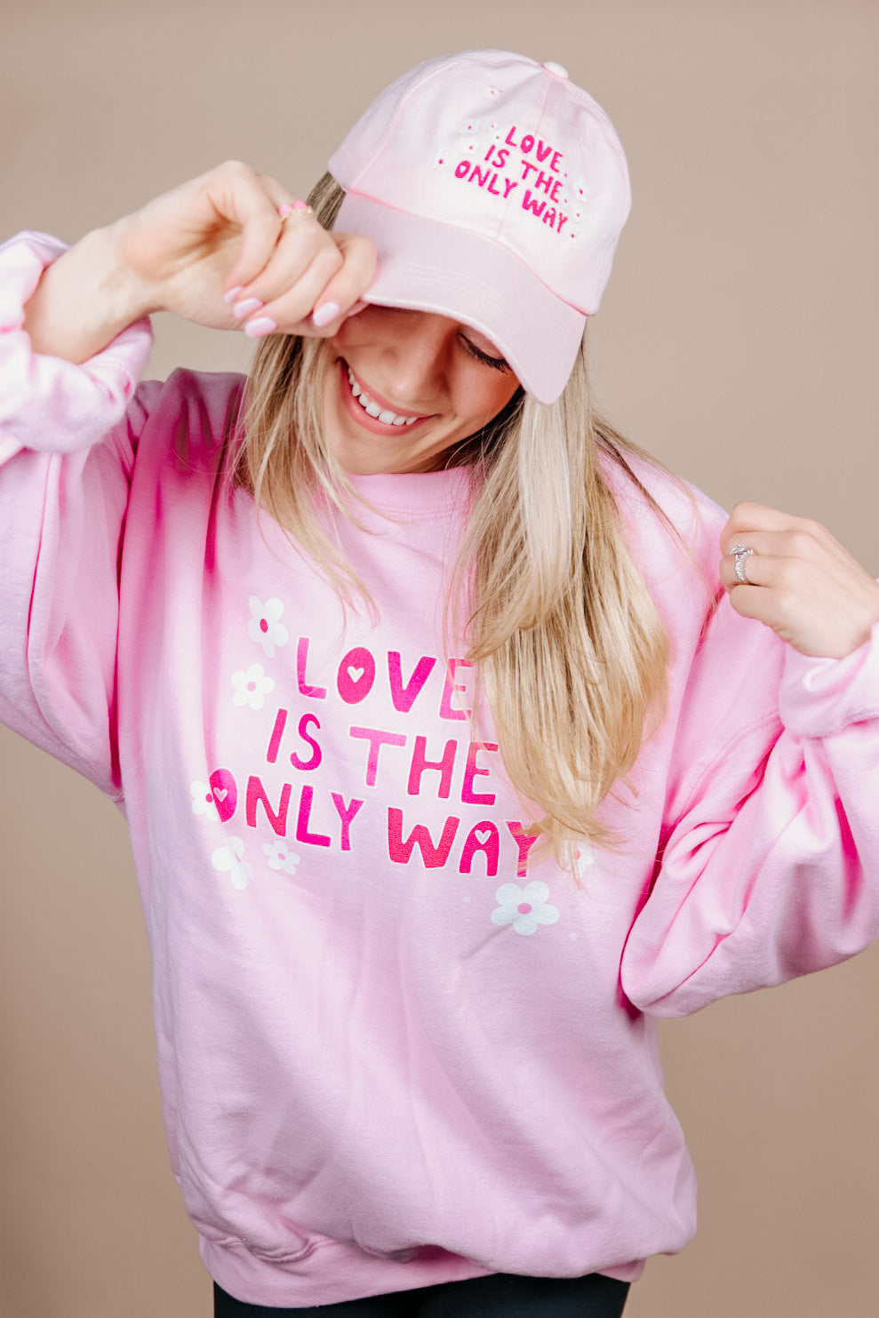 Love Is The Only Way Embroidered Hat