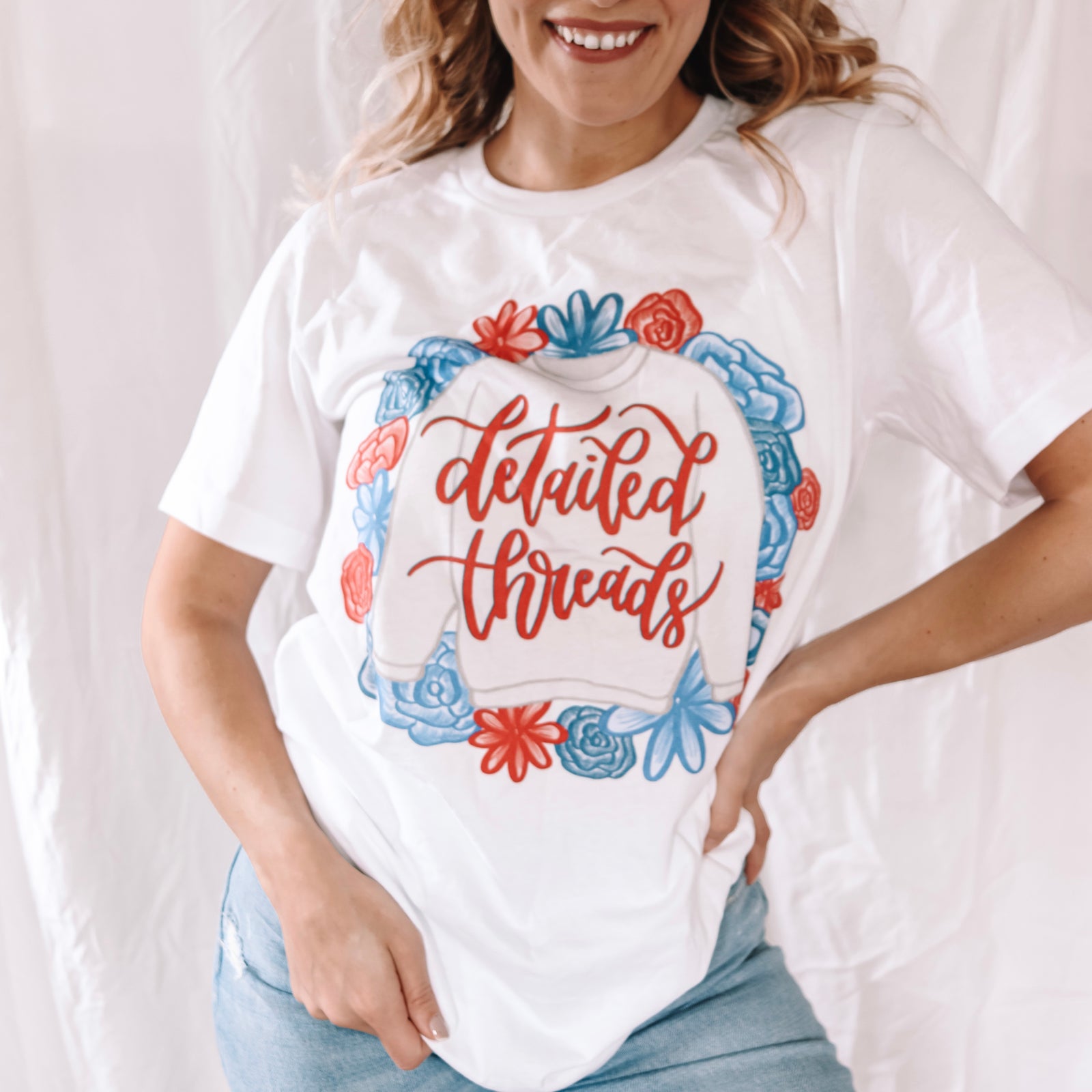 Detailed Threads Summer Logo Tee