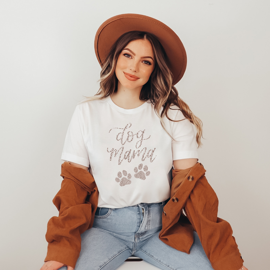 Leopard Dog Mama Tee