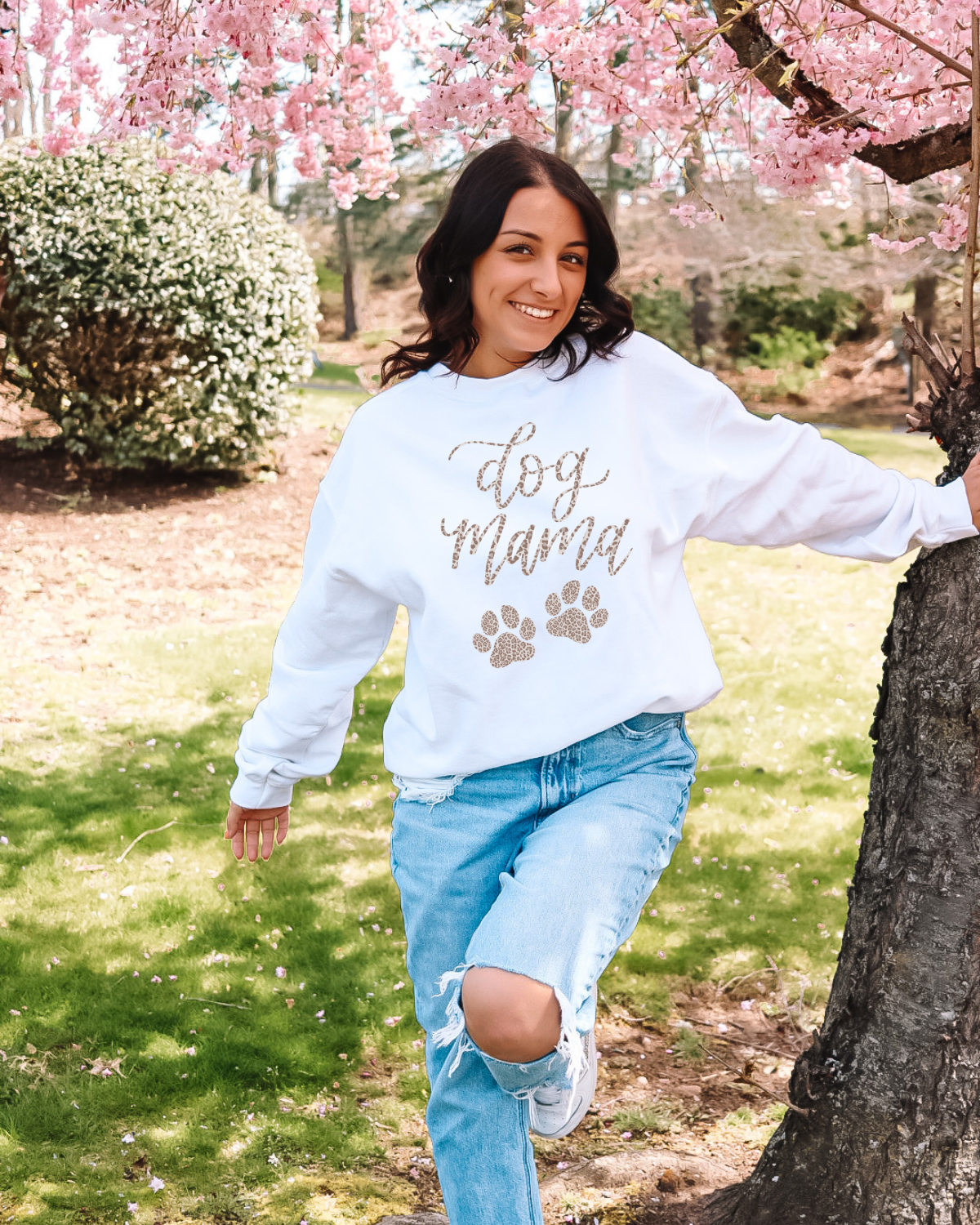 Leopard Dog Mama Sweatshirt