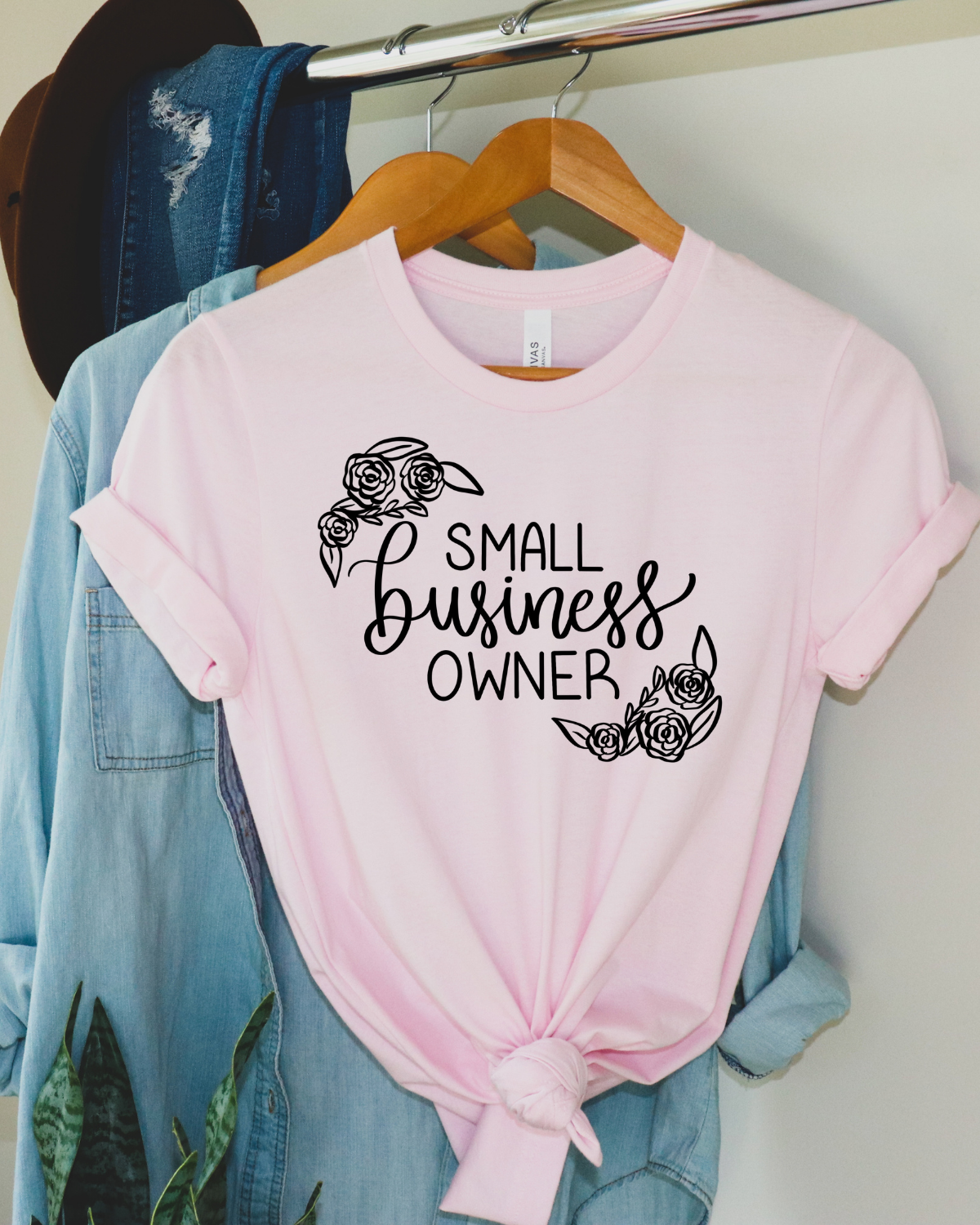 Small Business Owner Flower Tee