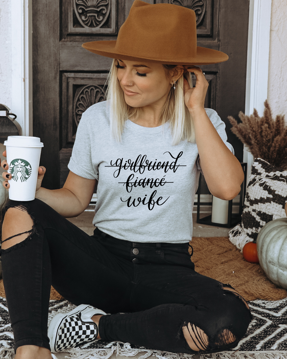 Girlfriend, Fiance, Wife Tee