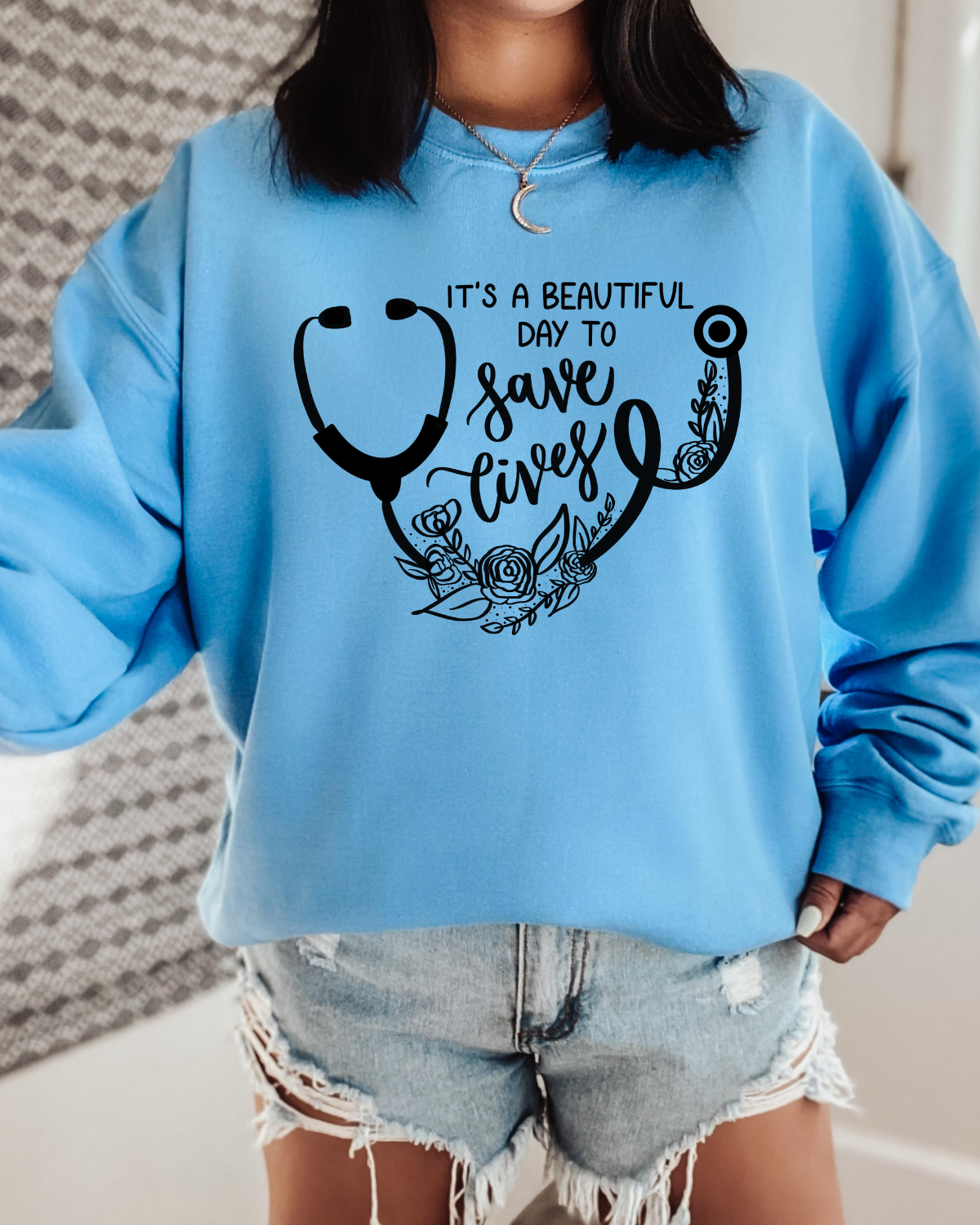 Saving Lives Crewneck Sweatshirt
