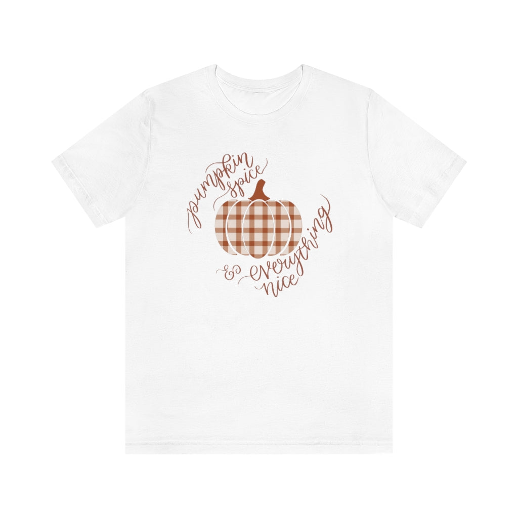 Pumpkin Spice Plaid Tee