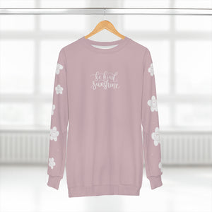 Be Kind Sunshine Lux Sweatshirt - Dusty Rose