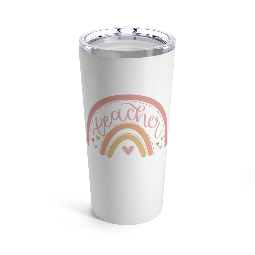 Rainbow Teacher Tumbler 20oz