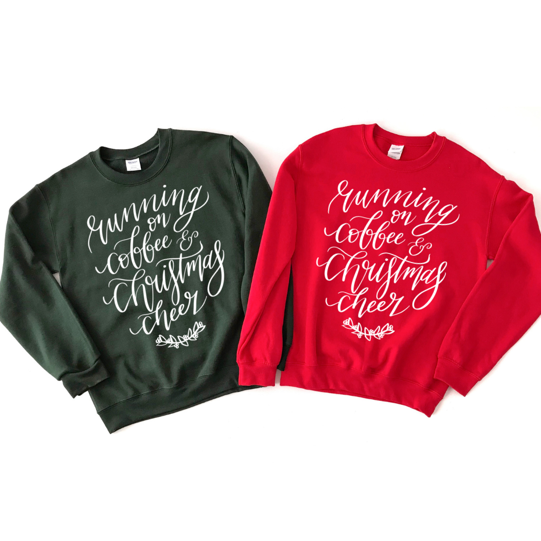Coffee and Christmas Cheer Crewneck Sweatshirt