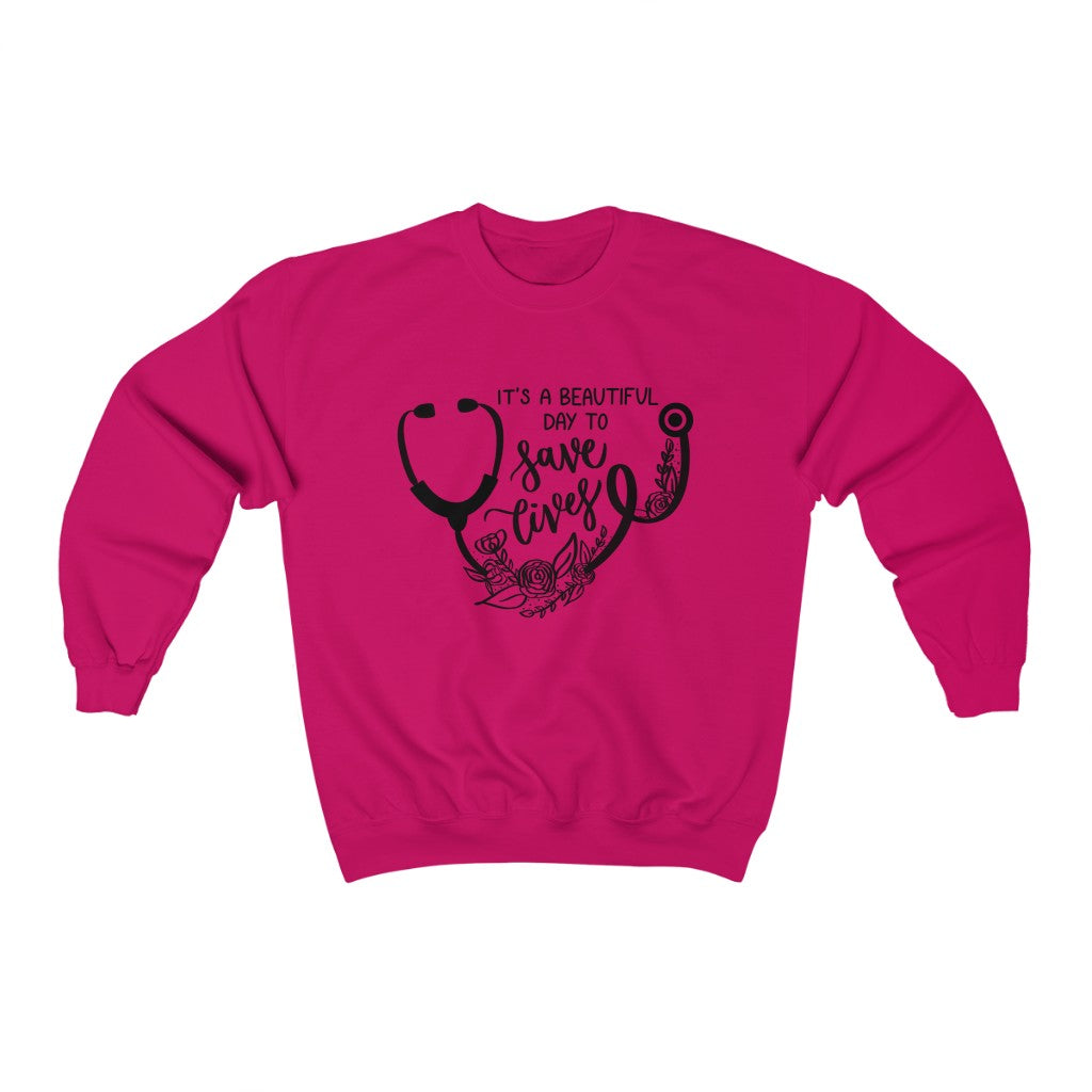 Saving Lives Crewneck Sweatshirt