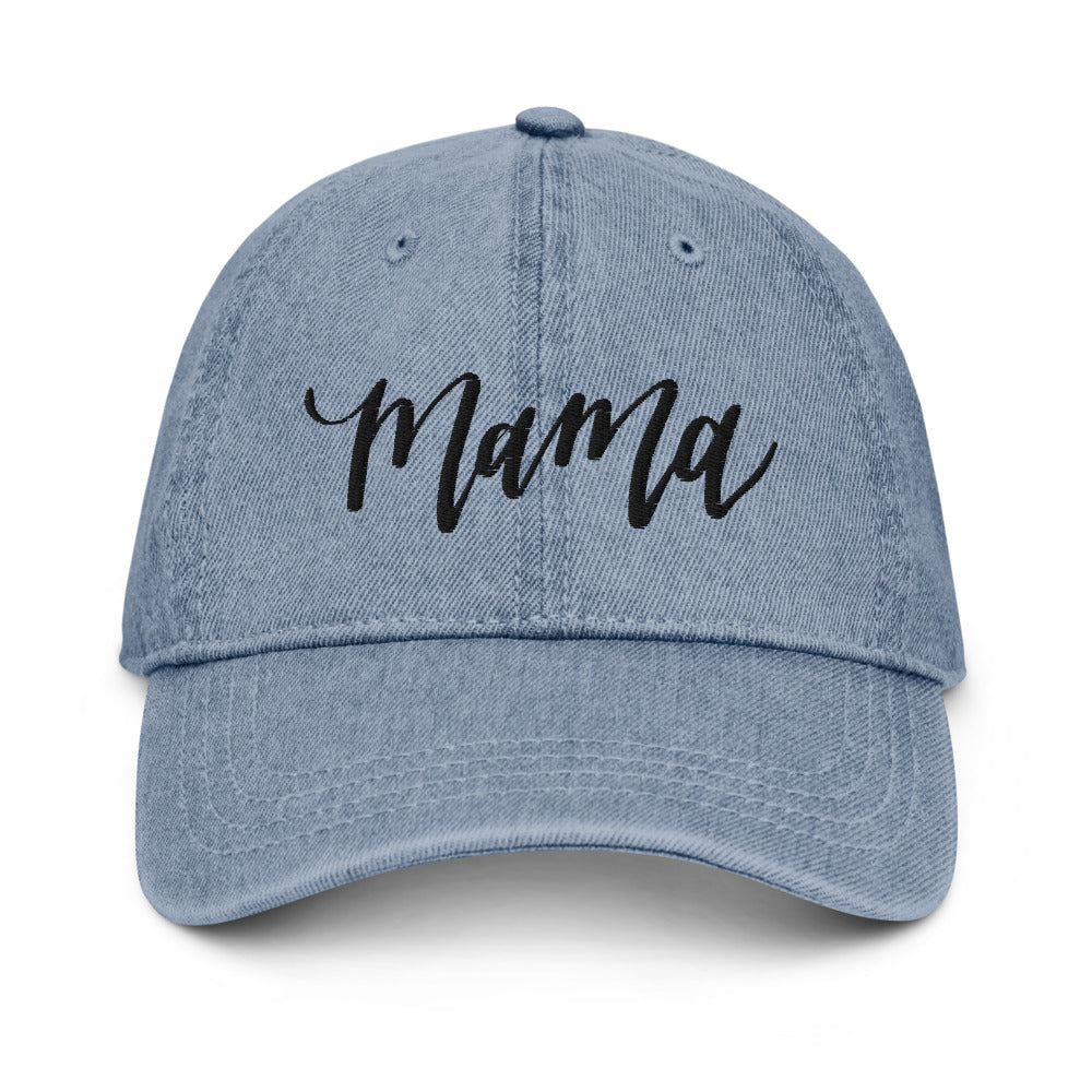 Mama Light Wash Denim Hat
