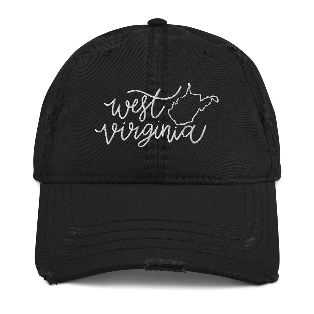 West Virginia Distressed Hat