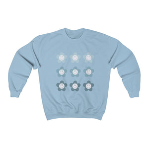 Flower Child Crewneck Sweatshirt - Blue