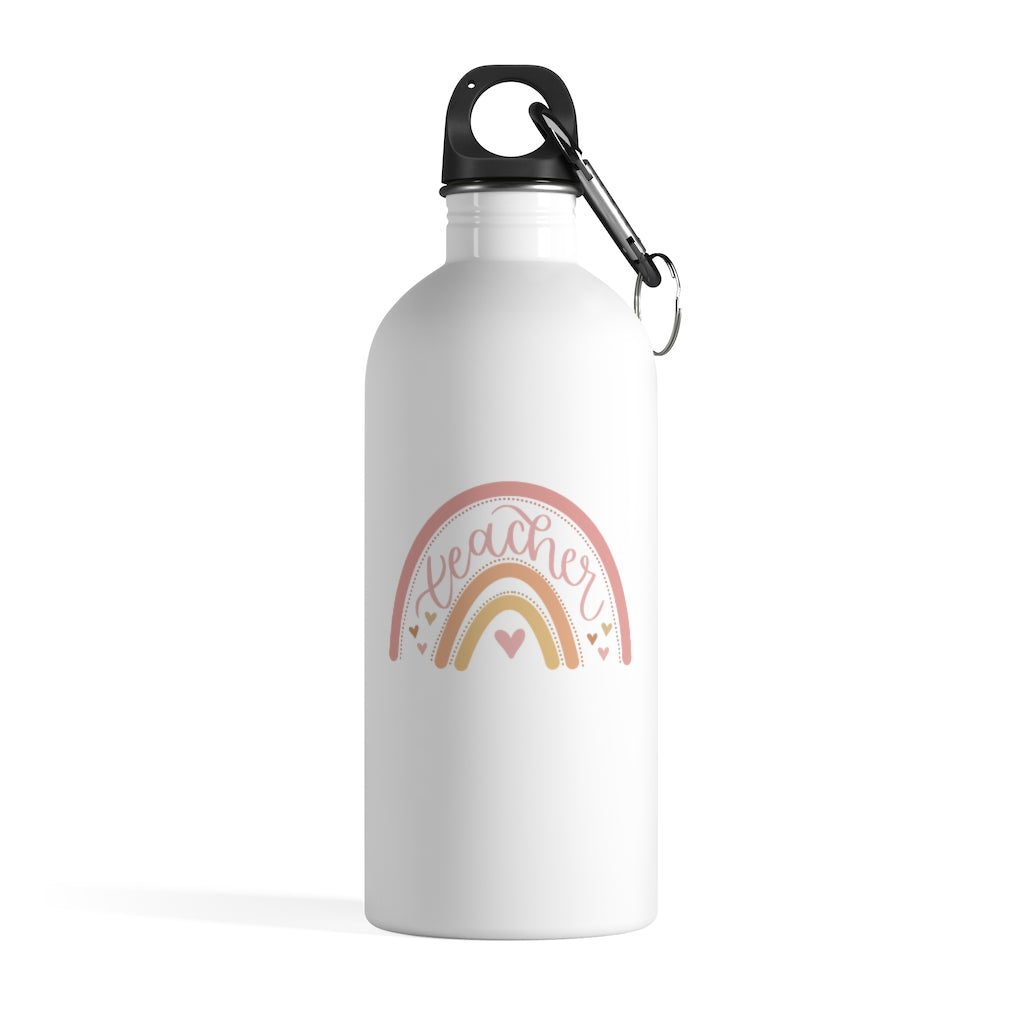 Rainbow Teacher Water Bottle