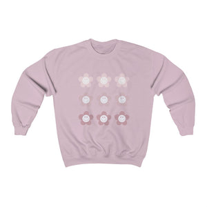 Flower Child Crewneck Sweatshirt - Pink
