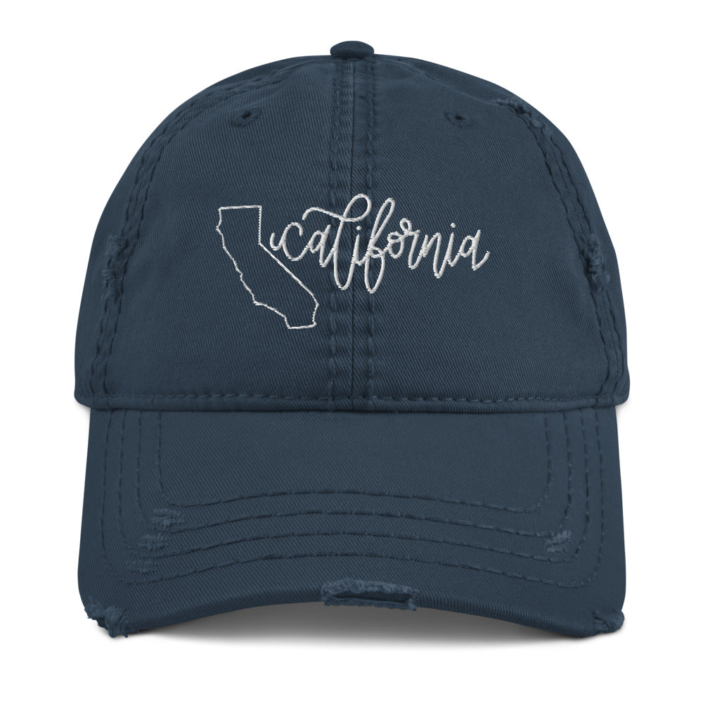 California Distressed Hat