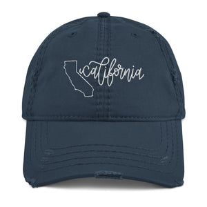 California Distressed Hat