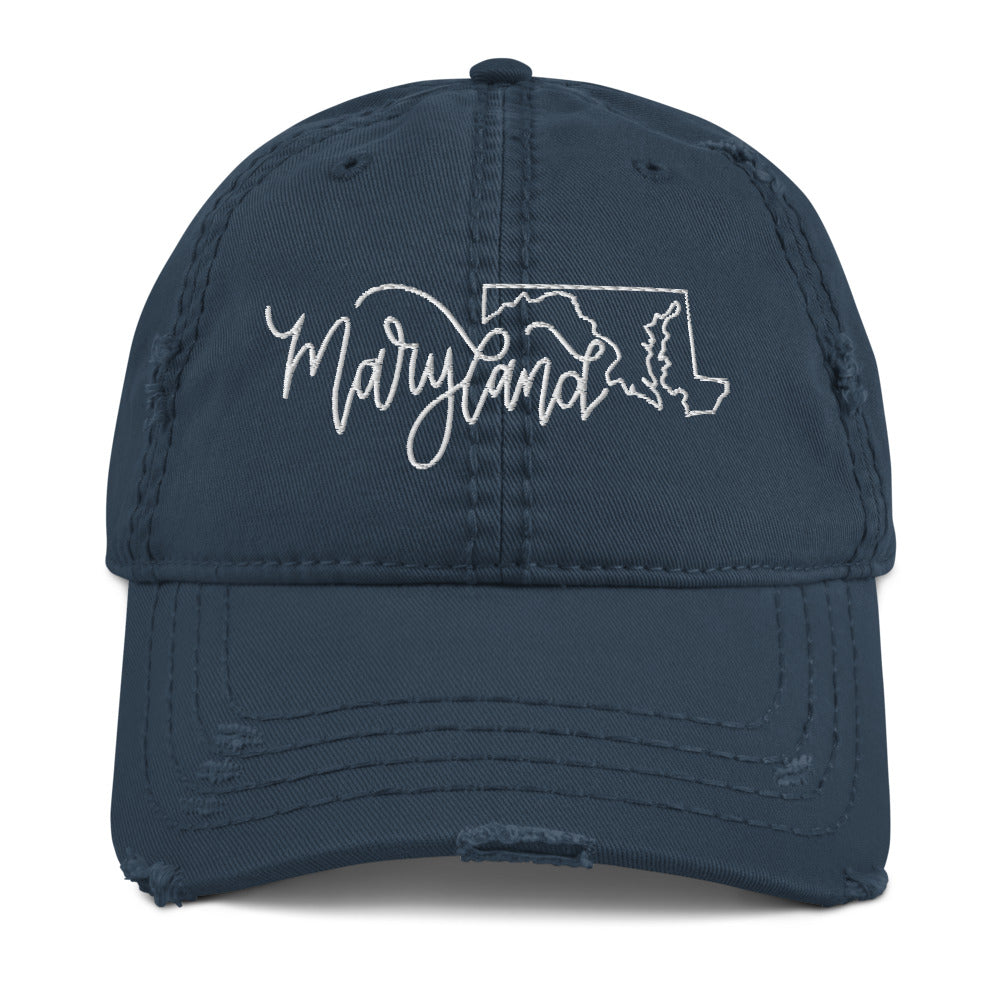Maryland Distressed Hat