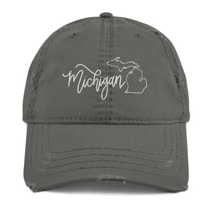 Michigan Distressed Hat