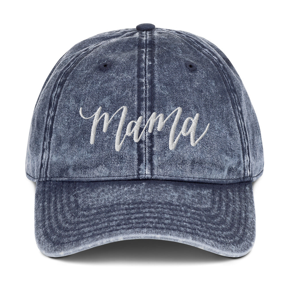 Vintage Denim Mama Hat