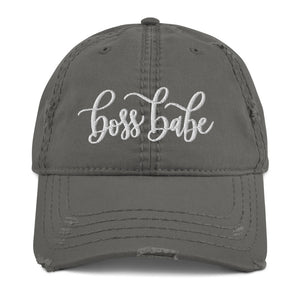 Boss Babe Distressed Hat