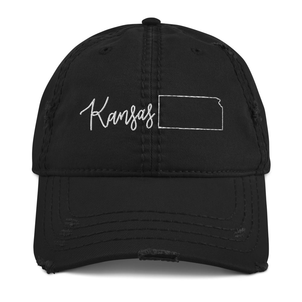 Kansas Distressed Hat