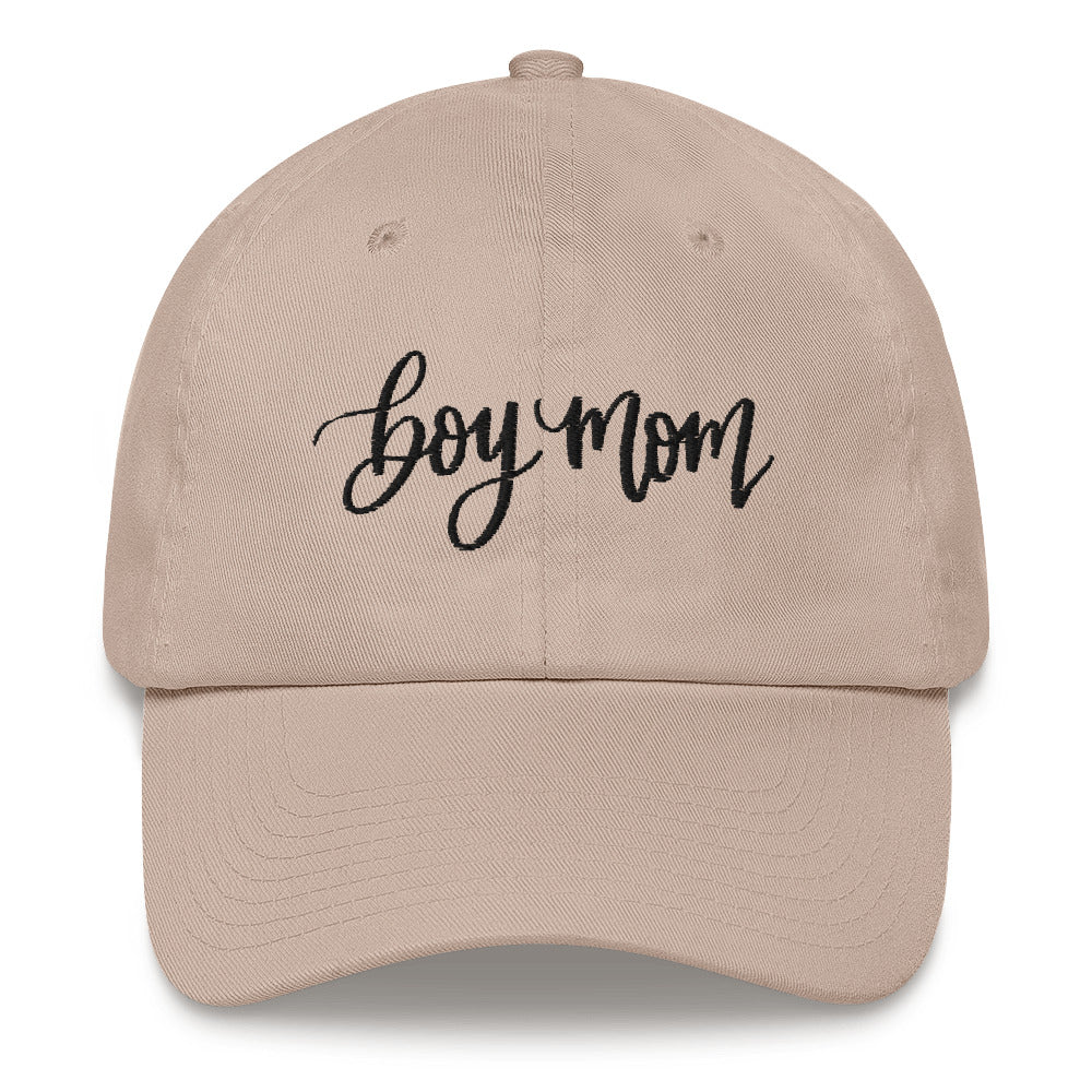 Boy Mom Embroidered Hat