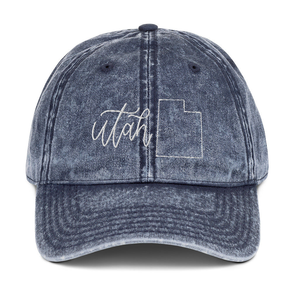 Utah Denim Cap