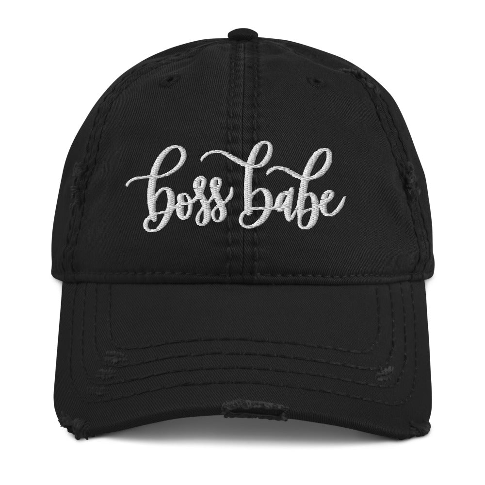 Boss Babe Distressed Hat