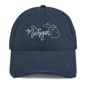 Michigan Distressed Hat