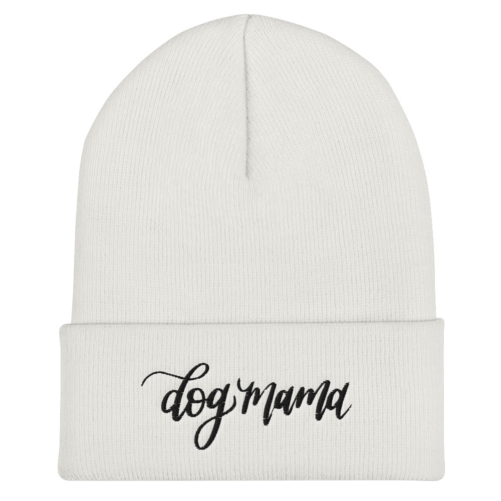 Dog Mama Beanie - Black Embroidery