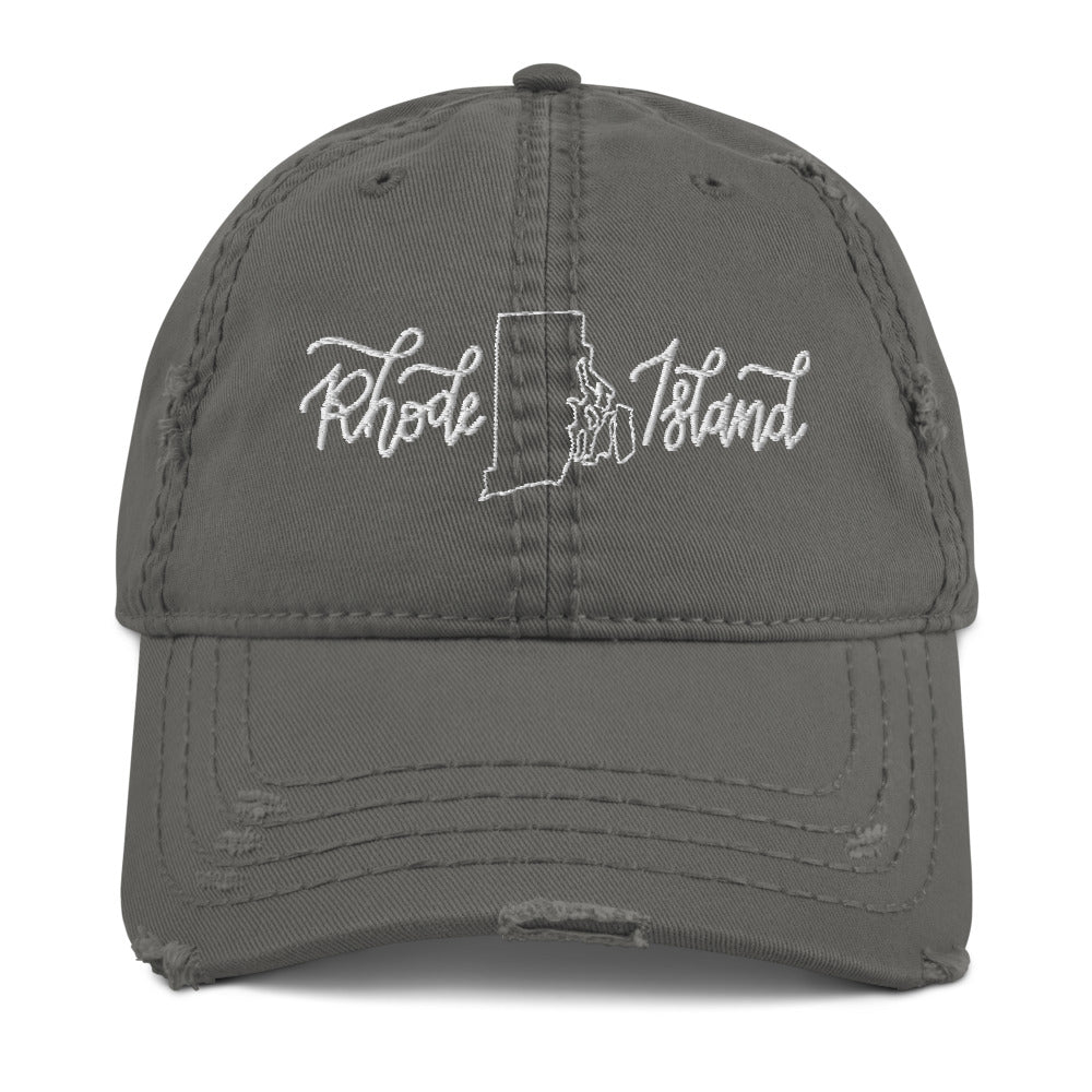 Rhode Island Distressed Hat
