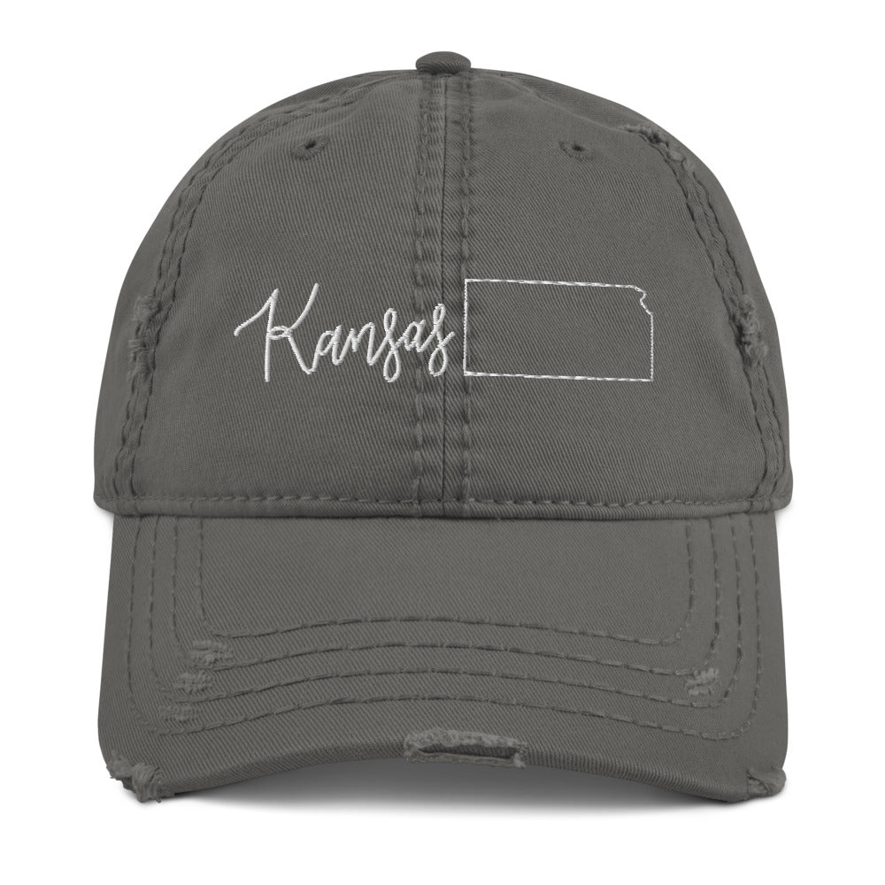 Kansas Distressed Hat