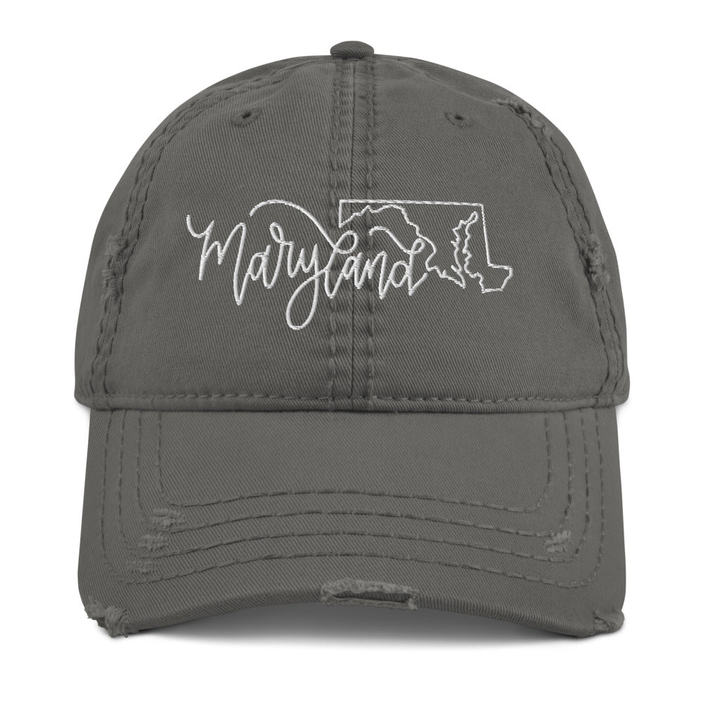 Maryland Distressed Hat