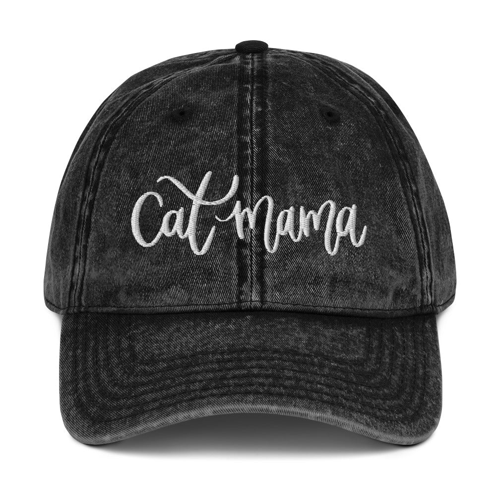Cat Mama Denim Cap