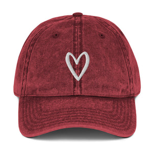 Denim Heart Hat
