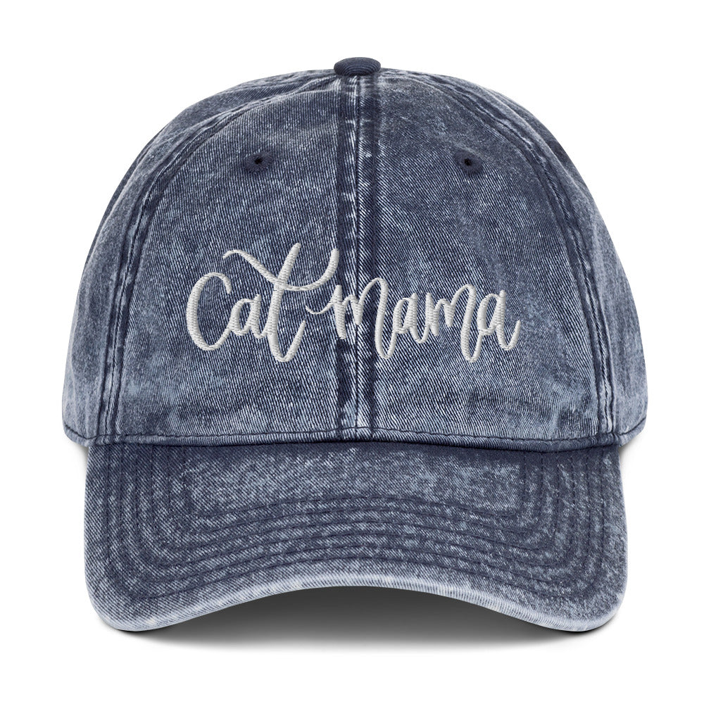Cat Mama Denim Cap